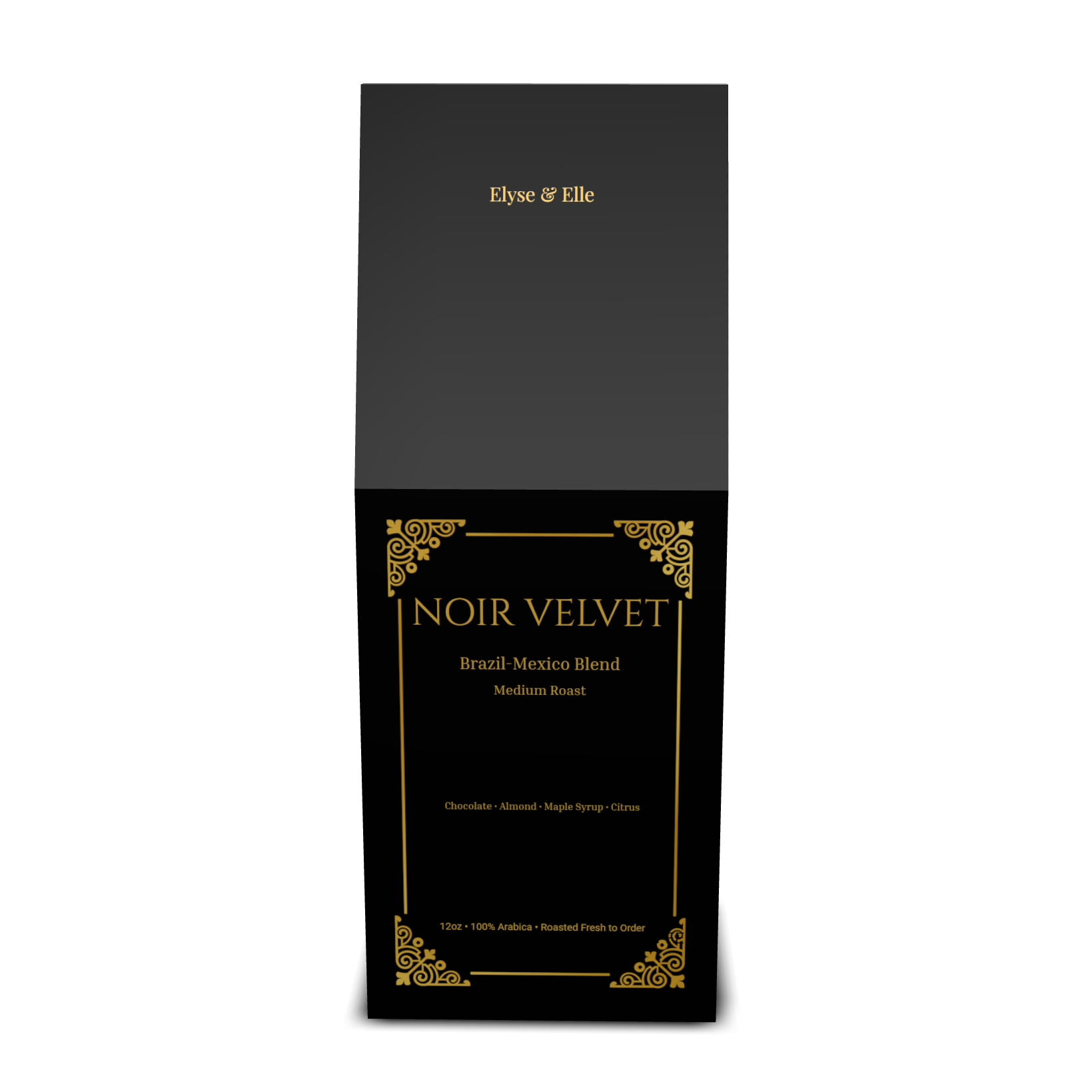 Noir Velvet Brazil-Mexico Blend Coffee | Medium Roast | Chocolate Almond Maple | 12oz