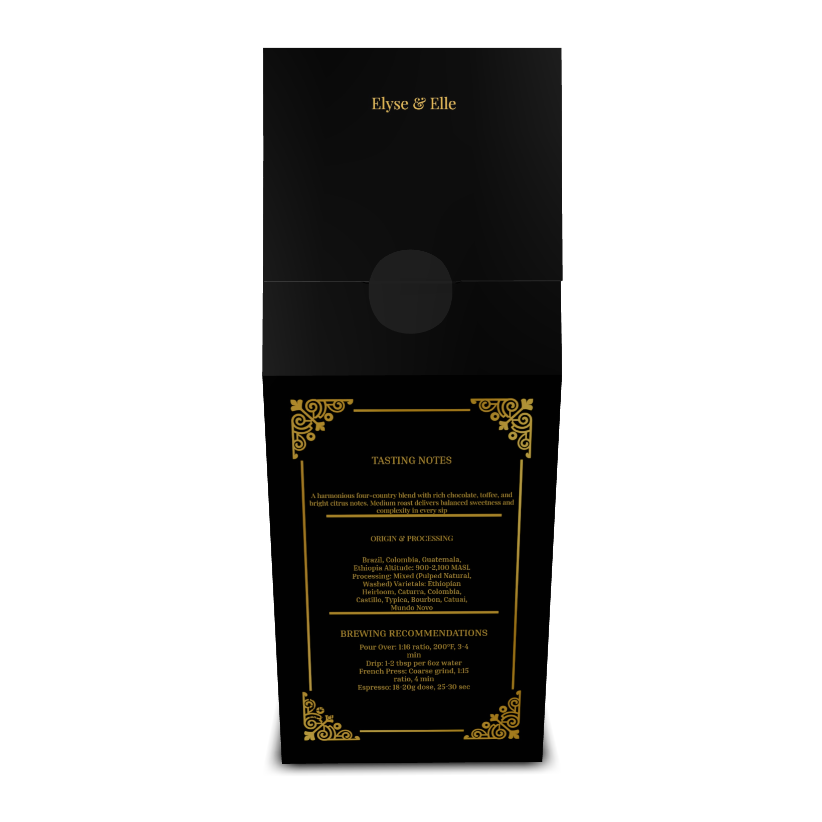 Rock Creek Four-Country Blend Coffee | Medium Roast | Toffee Chocolate Citrus | 12oz